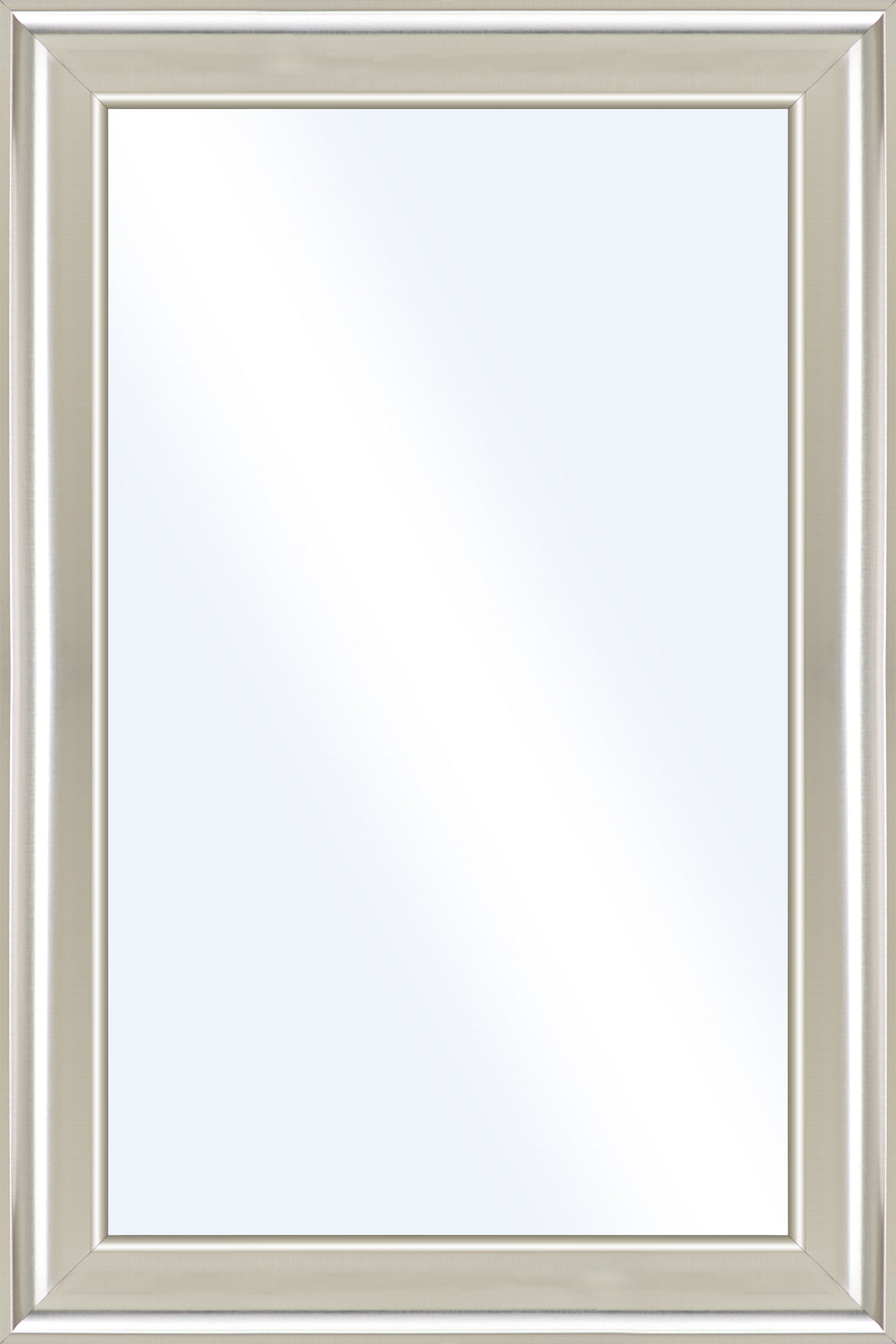 Spiegel JONATHAN SILBER 40x60 cm – Wandspiegel gerahmt modern
