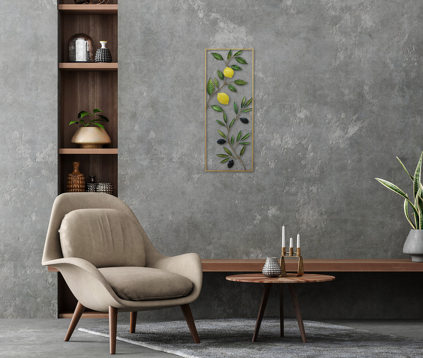 Metallbild ZITRONEN 29x74 cm – Deko modern - Ambiente 3