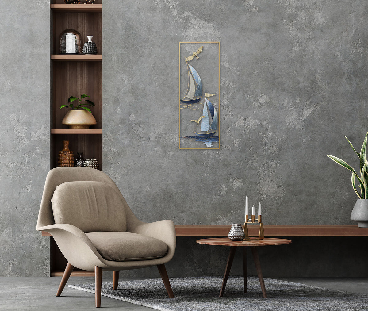 Metallbild SCHIFFE 29x74 cm – Deko modern - Ambiente 3