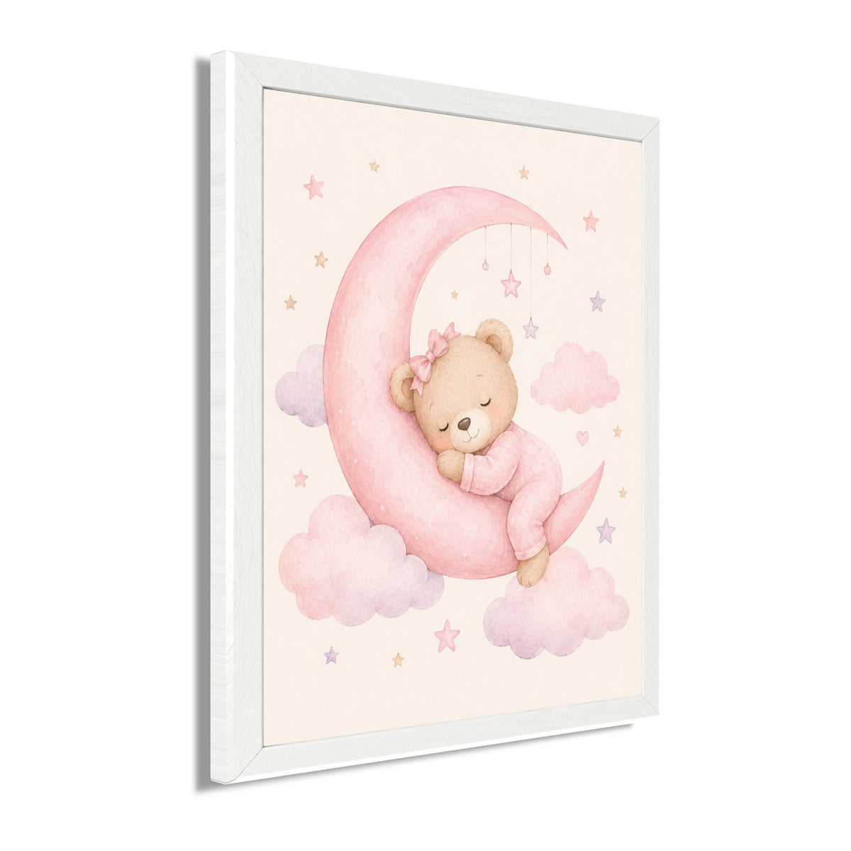 Wandbild gerahmt BÄRCHEN 30x40 cm - Kindermotiv - Seitenansicht