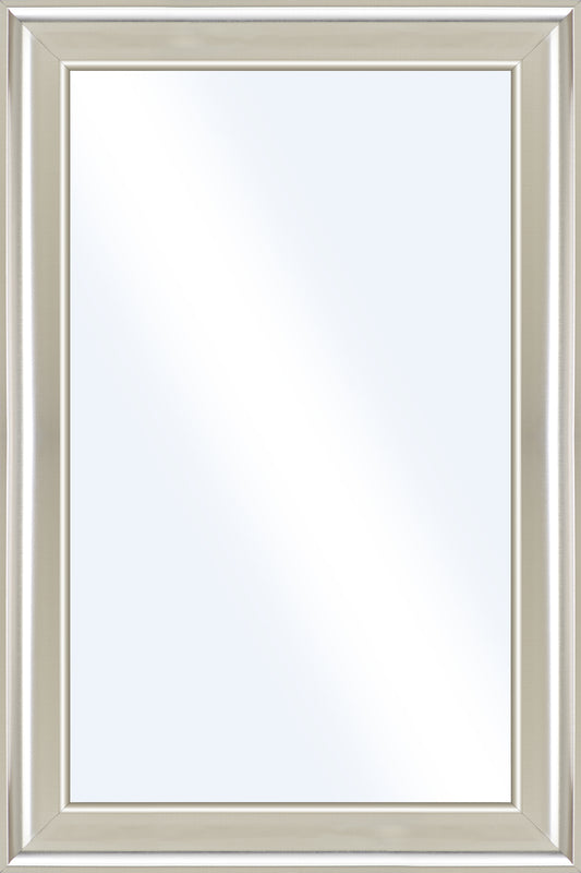 Spiegel JONATHAN SILBER 40x60 cm – Wandspiegel gerahmt modern