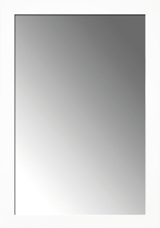 Spiegel WEISS 47x67 cm – Wandspiegel gerahmt modern