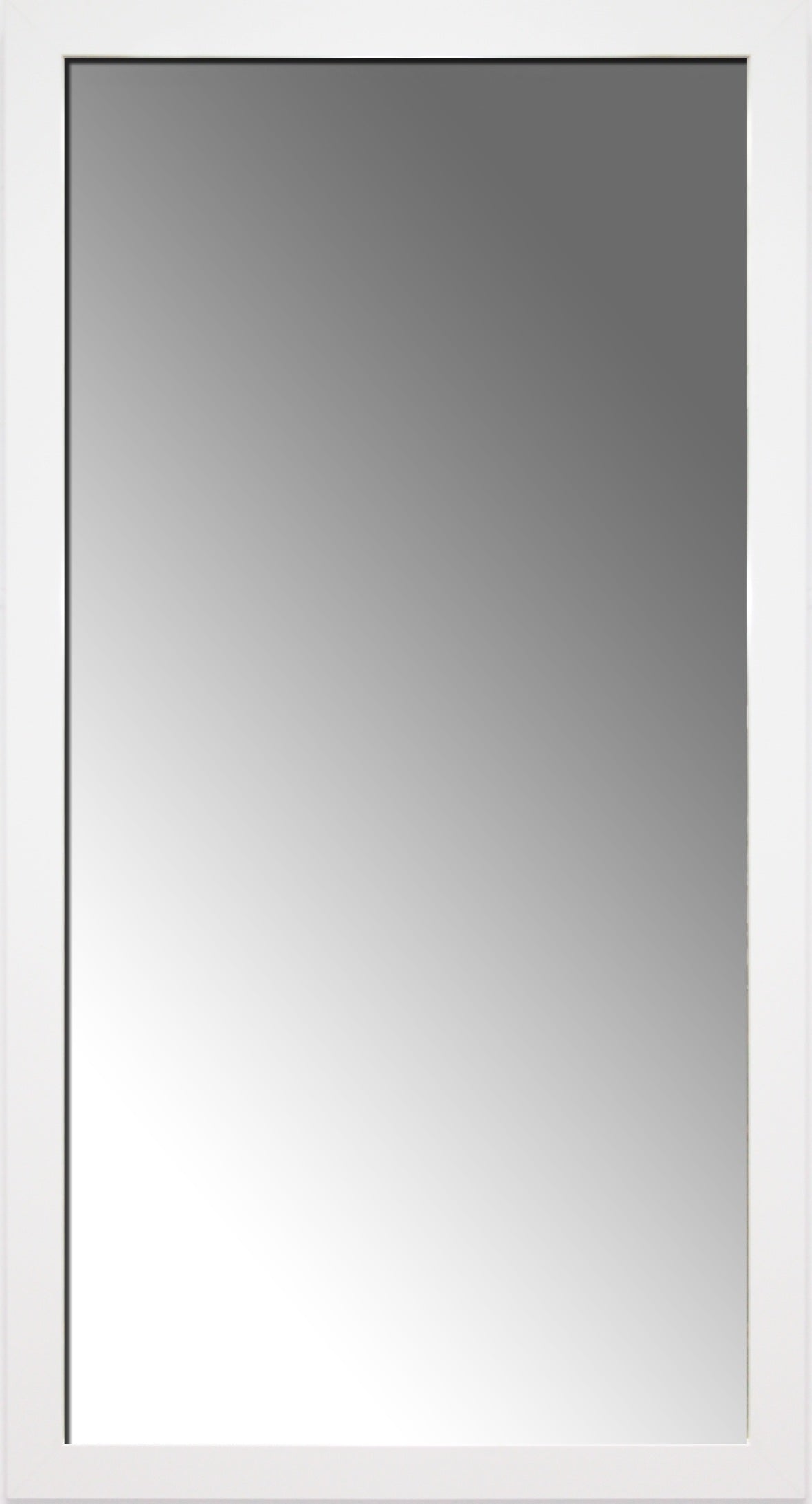 Spiegel WEISS 57x107 cm – Wandspiegel gerahmt modern