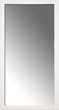 Spiegel WEISS 57x107 cm – Wandspiegel gerahmt modern