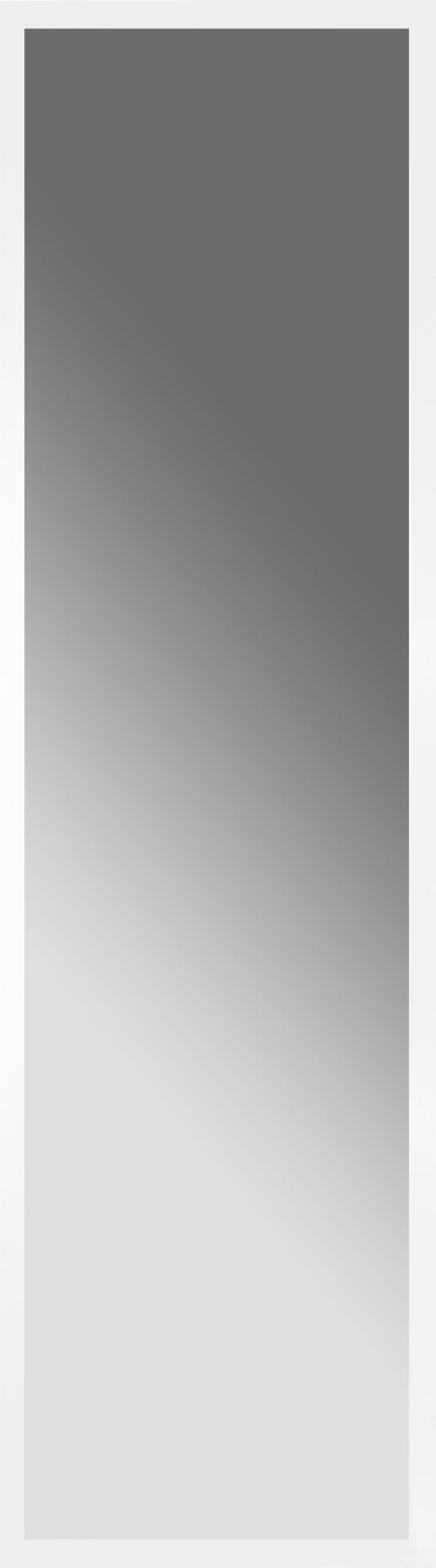 Türspiegel WEISS 30x120 cm – Spiegel mit Rahmen modern