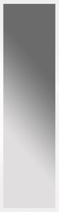 Türspiegel WEISS 30x120 cm – Spiegel mit Rahmen modern
