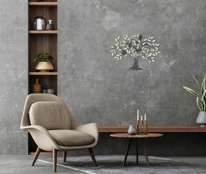 Metallbild BAUM MIT BLÄTTERN 74x51 cm – Deko modern - Ambiente 3