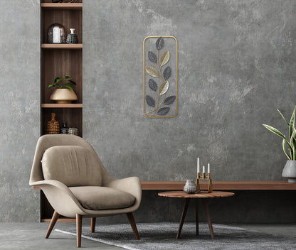 Metallbild BLÄTTER 25x61 cm – Deko modern - Ambiente 3