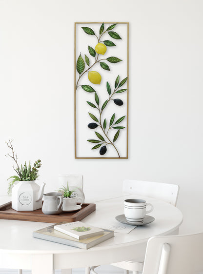 Metallbild ZITRONEN 29x74 cm – Deko modern - Ambiente 1