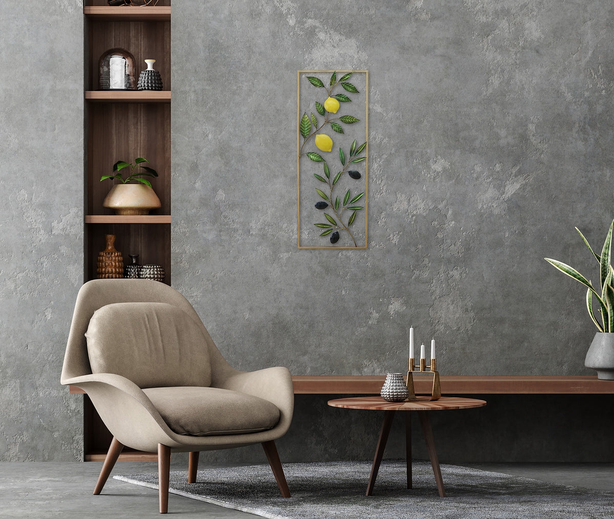 Metallbild ZITRONEN 29x74 cm – Deko modern - Ambiente 3