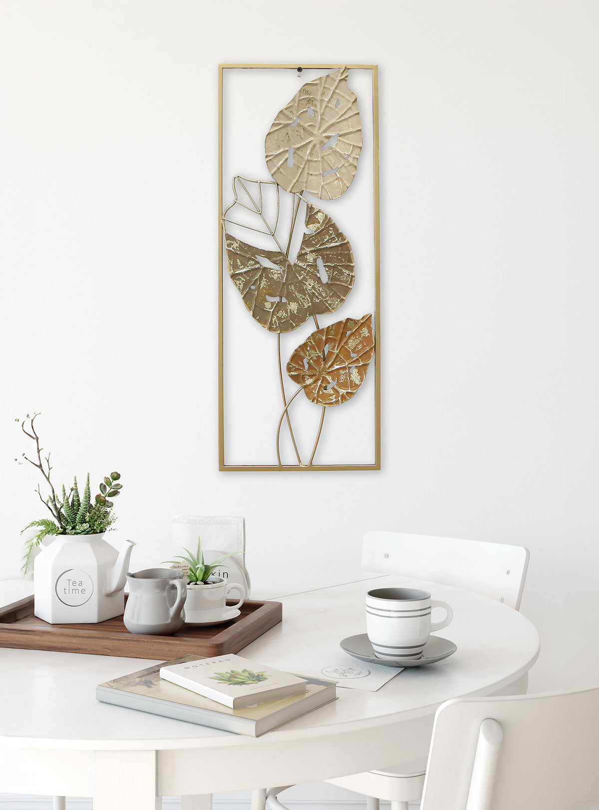 Metallbild BLÄTTER 25x61 cm – Deko modern - Ambiente 1
