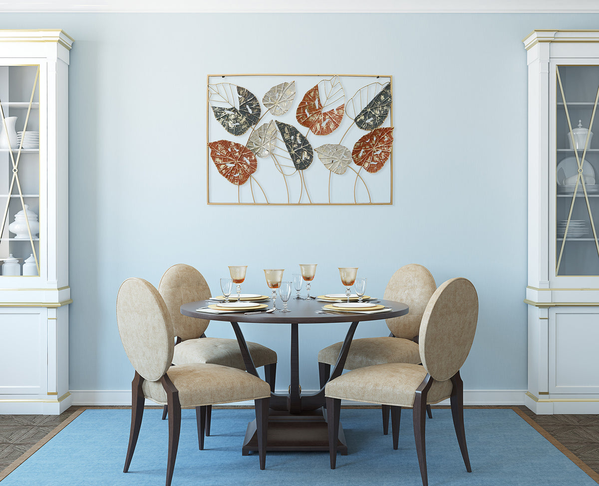 Metallbild BLÄTTER 74x51 cm – Deko modern - Ambiente 1