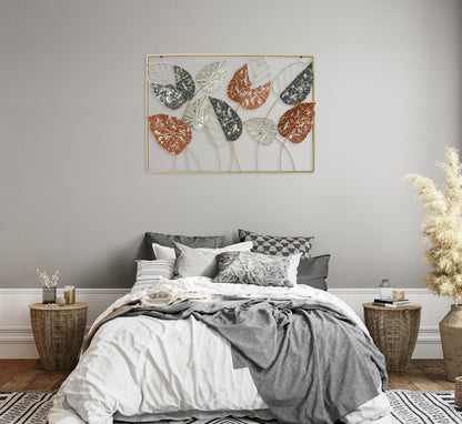 Metallbild BLÄTTER 74x51 cm – Deko modern - Ambiente 2