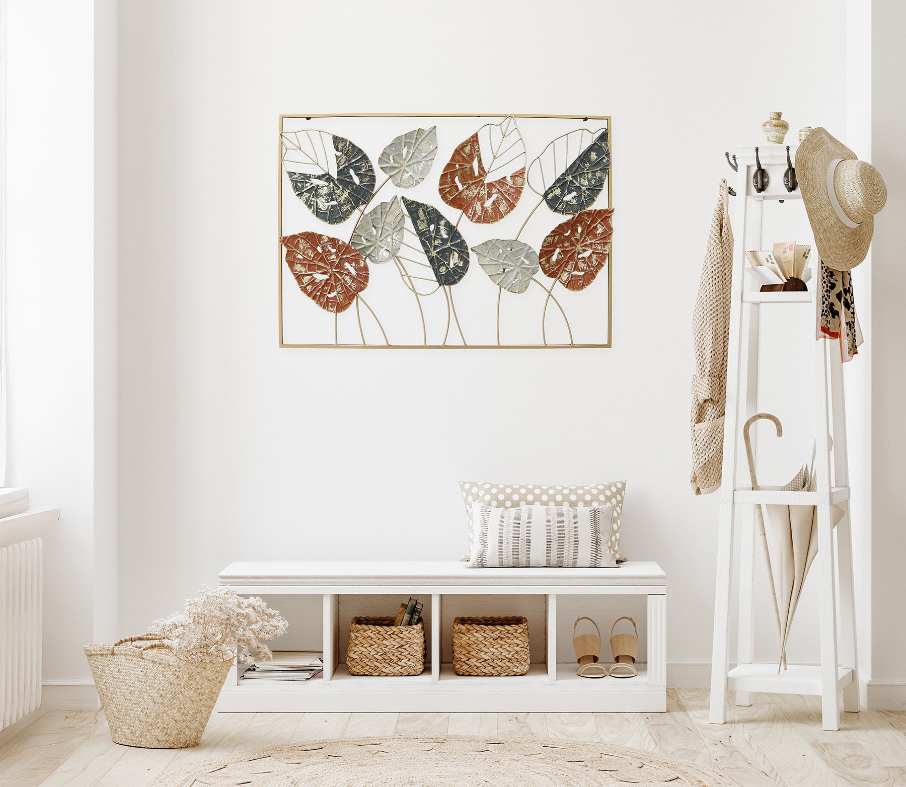 Metallbild BLÄTTER 74x51 cm – Deko modern - Ambiente 3