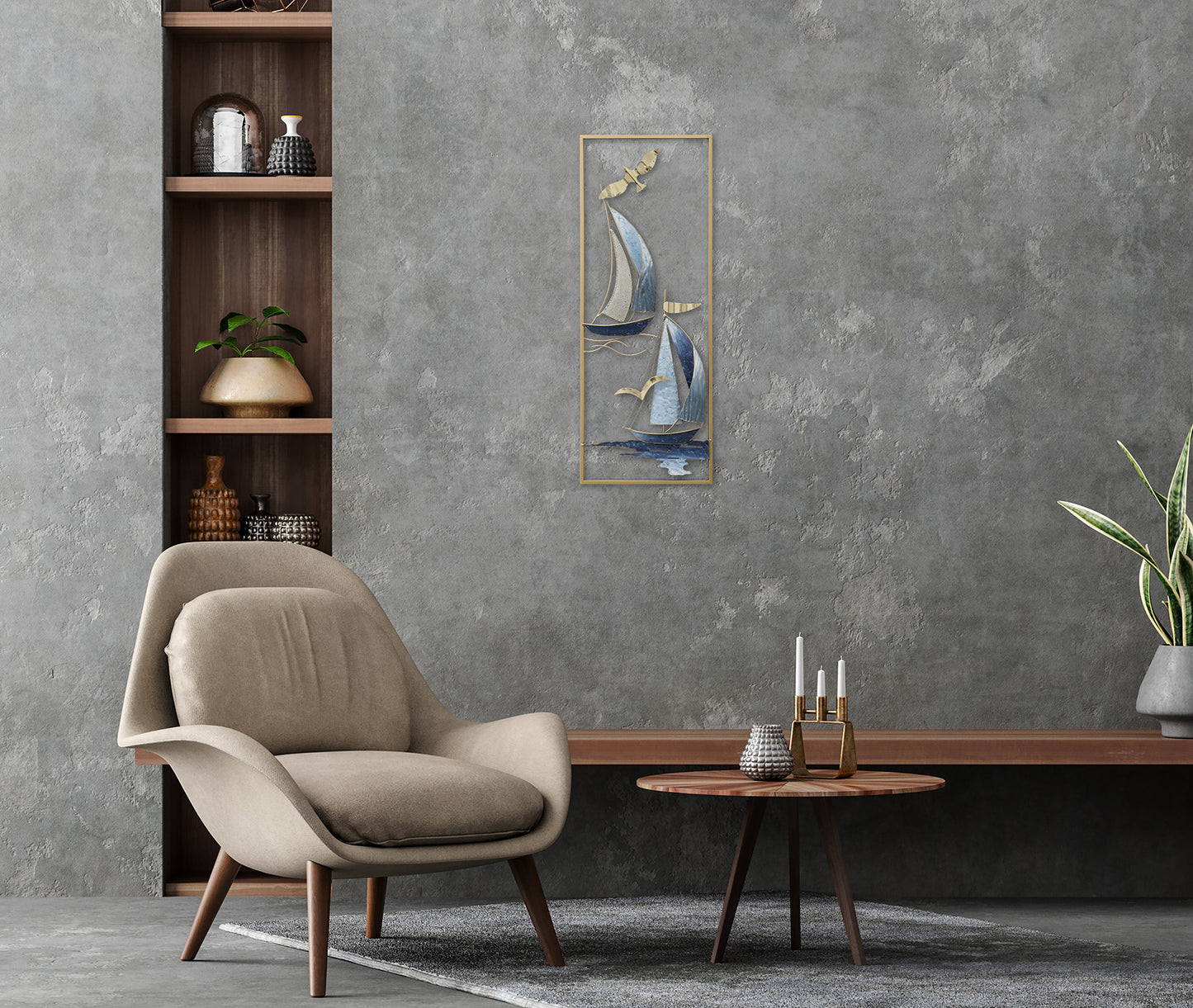 Metallbild SCHIFFE 29x74 cm – Deko modern - Ambiente 3