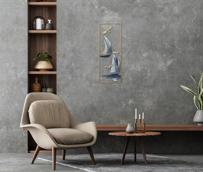 Metallbild SCHIFFE 29x74 cm – Deko modern - Ambiente 3