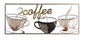 Metallbild KAFFEE 25x61 cm – Deko modern