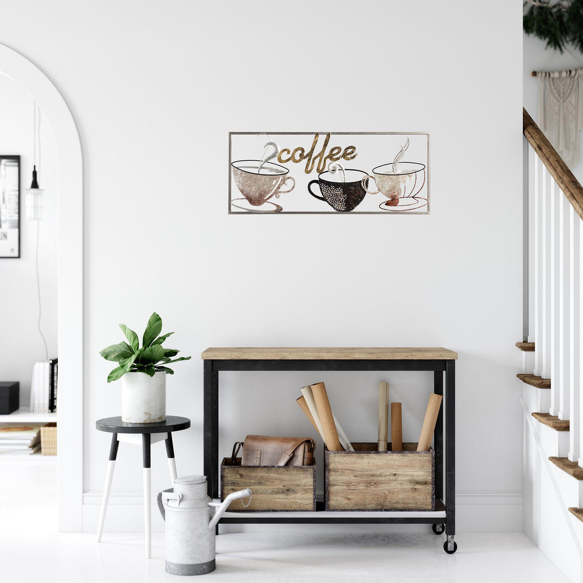 Metallbild KAFFEE 25x61 cm – Deko modern - Ambiente 2