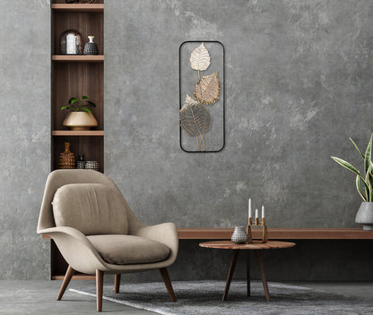 Metallbild BLÄTTER 25x61 cm – Deko modern - Ambiente 3