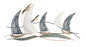 Metallbild SCHIFFE 80x40 cm – Deko modern