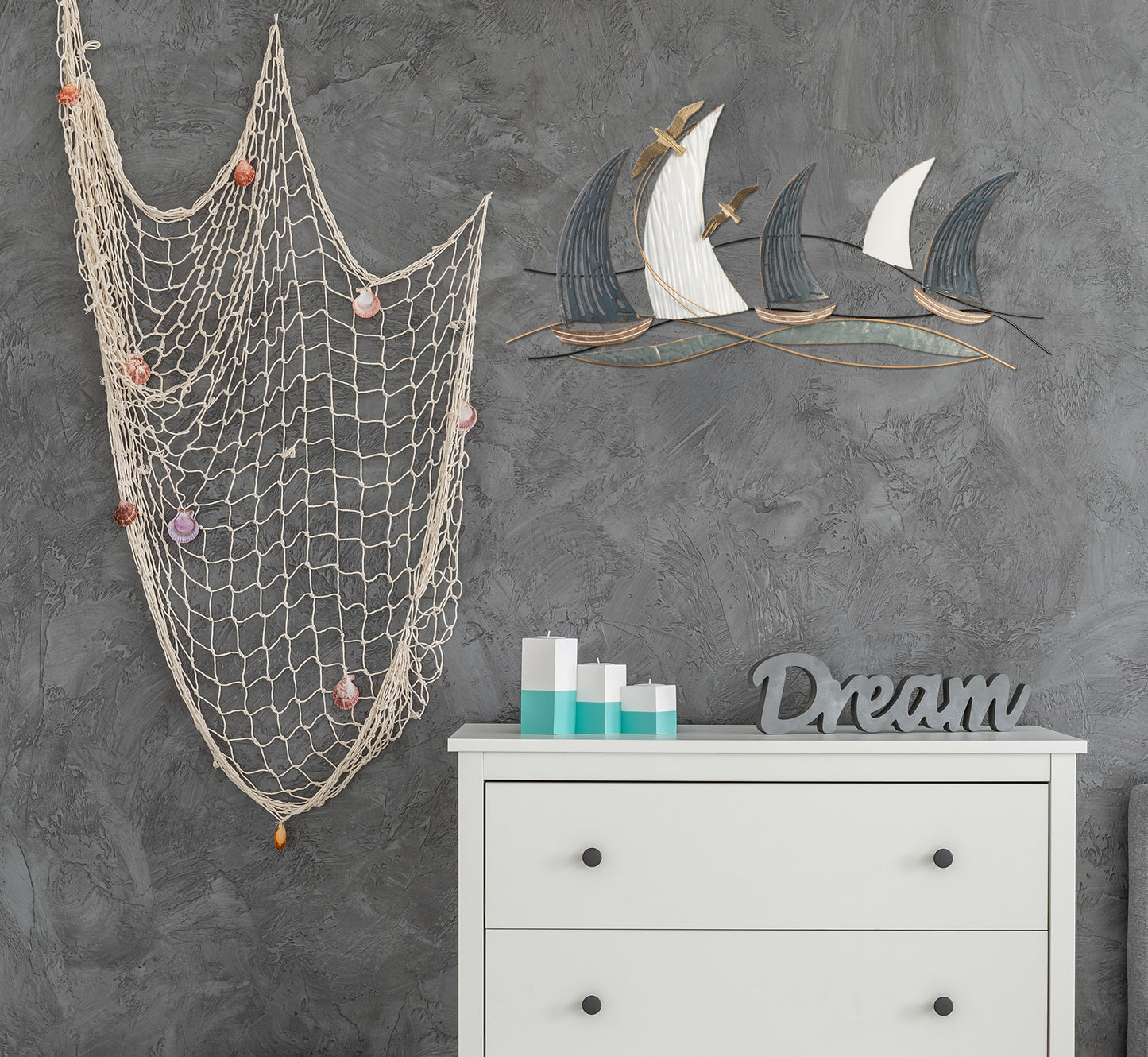 Metallbild SCHIFFE 80x40 cm – Deko modern - Ambiente 1