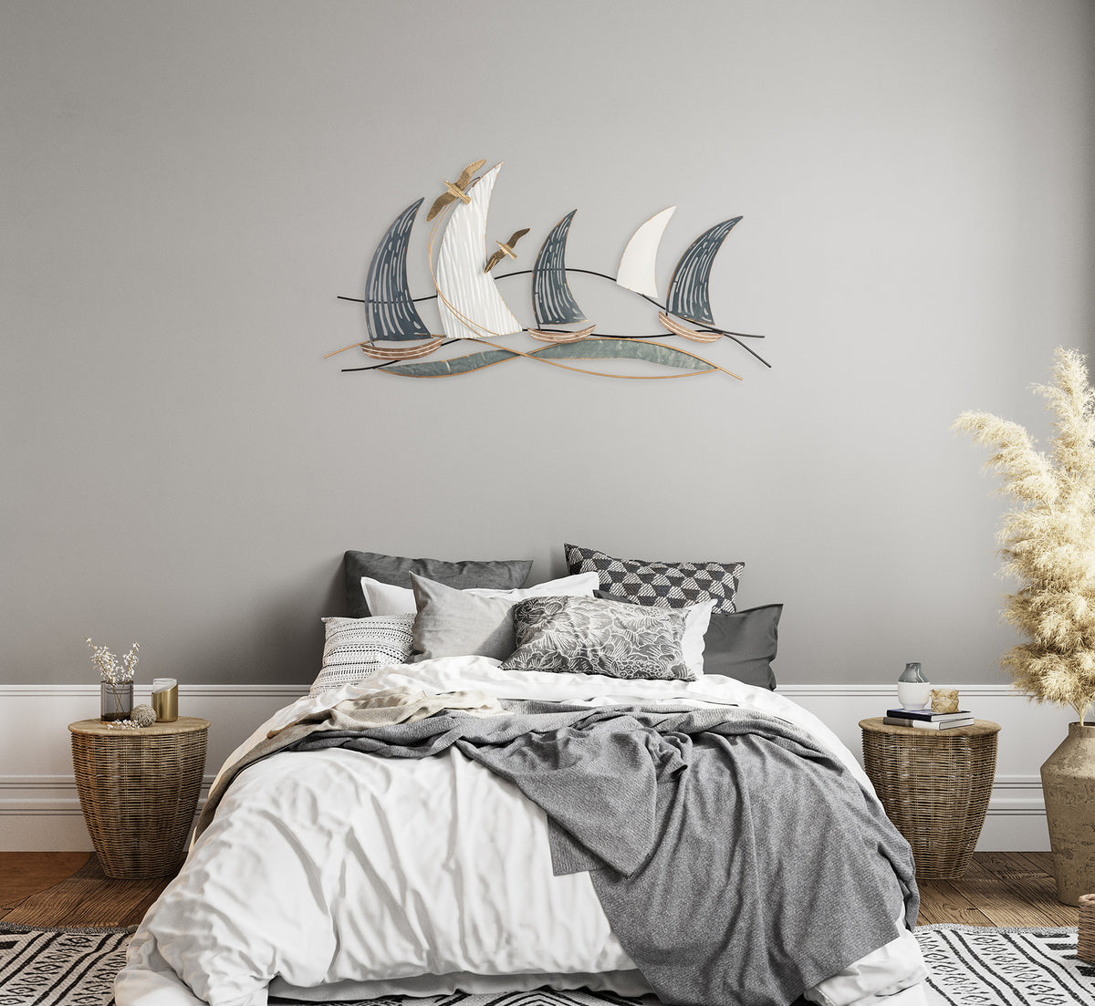 Metallbild SCHIFFE 80x40 cm – Deko modern - Ambiente 2