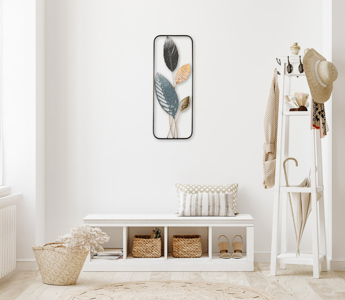 Metallbild BLÄTTER 29x74 cm – Deko modern - Ambiente 3