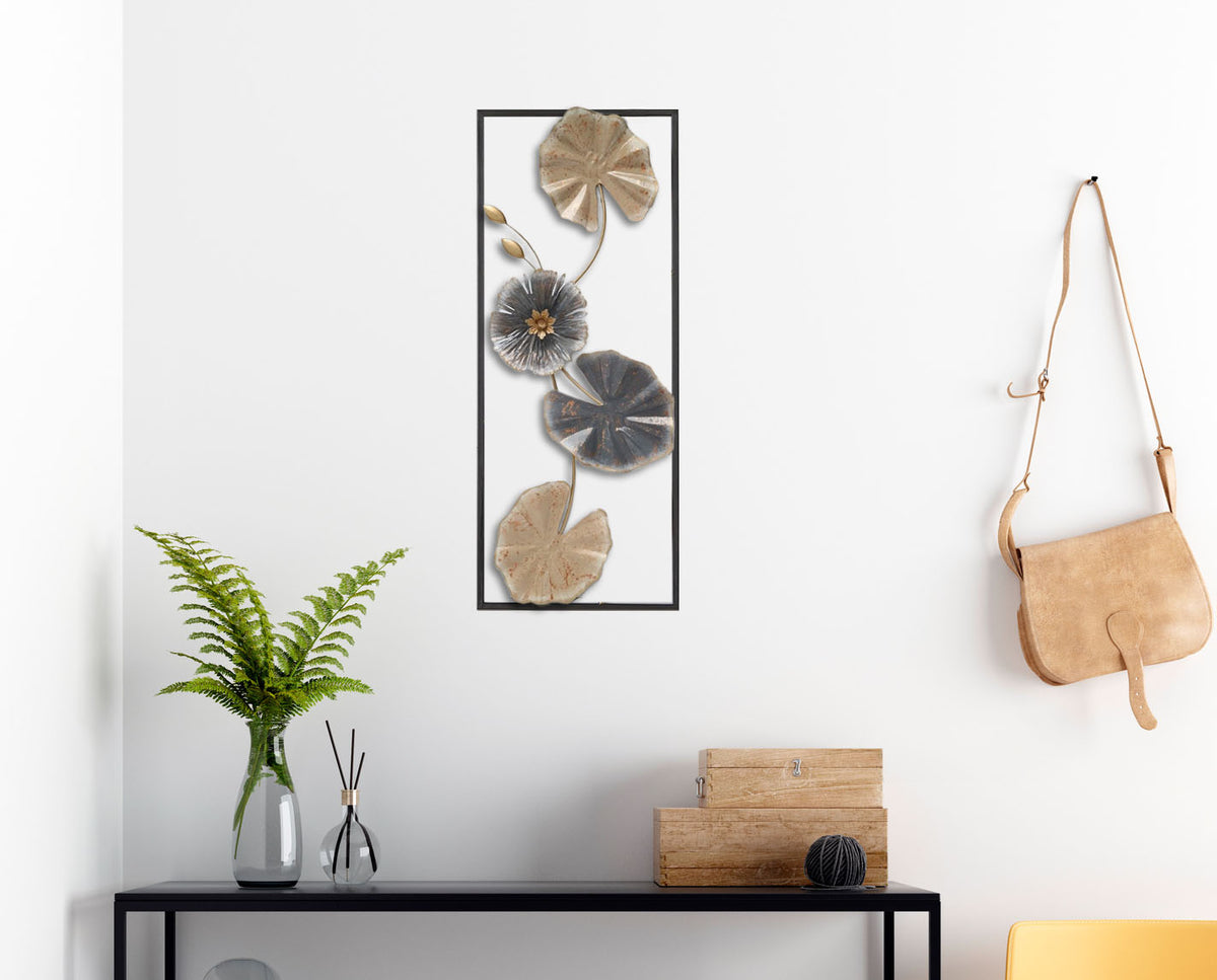 Metallbild SEEROSEN 29x74 cm – Deko modern - Ambiente 1