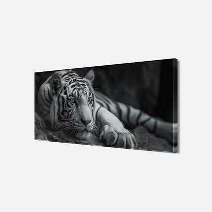 Wandbild TIGER 33x70 cm – Leinwandbild Keilrahmen Deko modern - Seitenansicht
