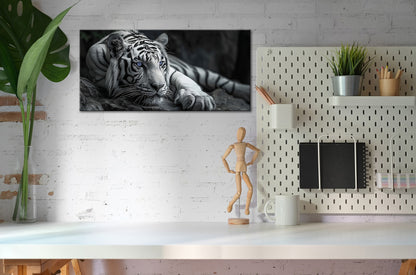 Wandbild TIGER 33x70 cm – Leinwandbild Keilrahmen Deko modern - Ambiente 2