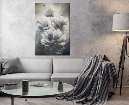 Wandbild BLUMEN 78x118 cm – Leinwandbild Keilrahmen Deko modern - Ambiente 1