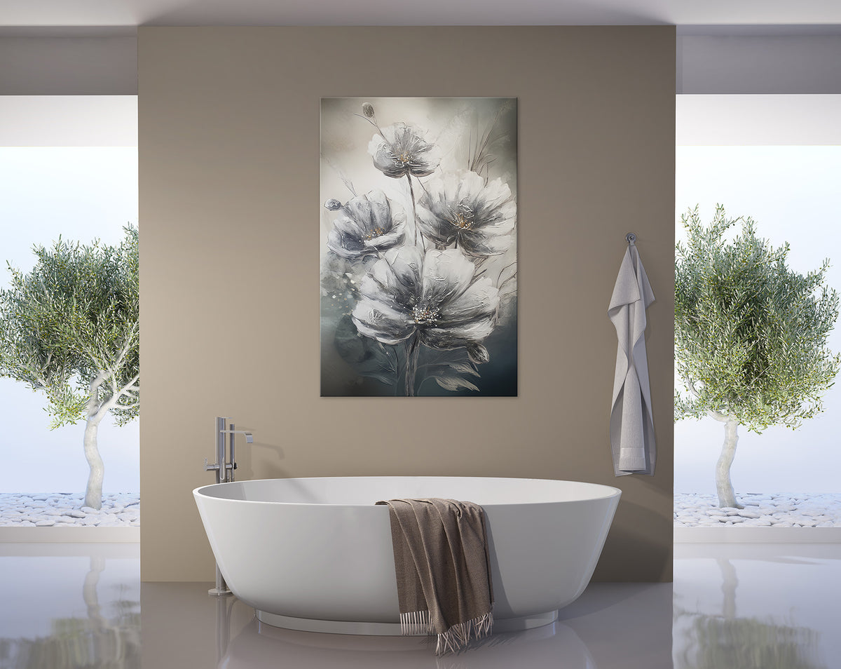 Wandbild BLUMEN 78x118 cm – Leinwandbild Keilrahmen Deko modern - Ambiente 2