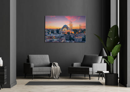 Wandbild ISTANBUL 78x118 cm – Stadtmotiv Architektur Orient Moschee modern Deko - Ambiente 1