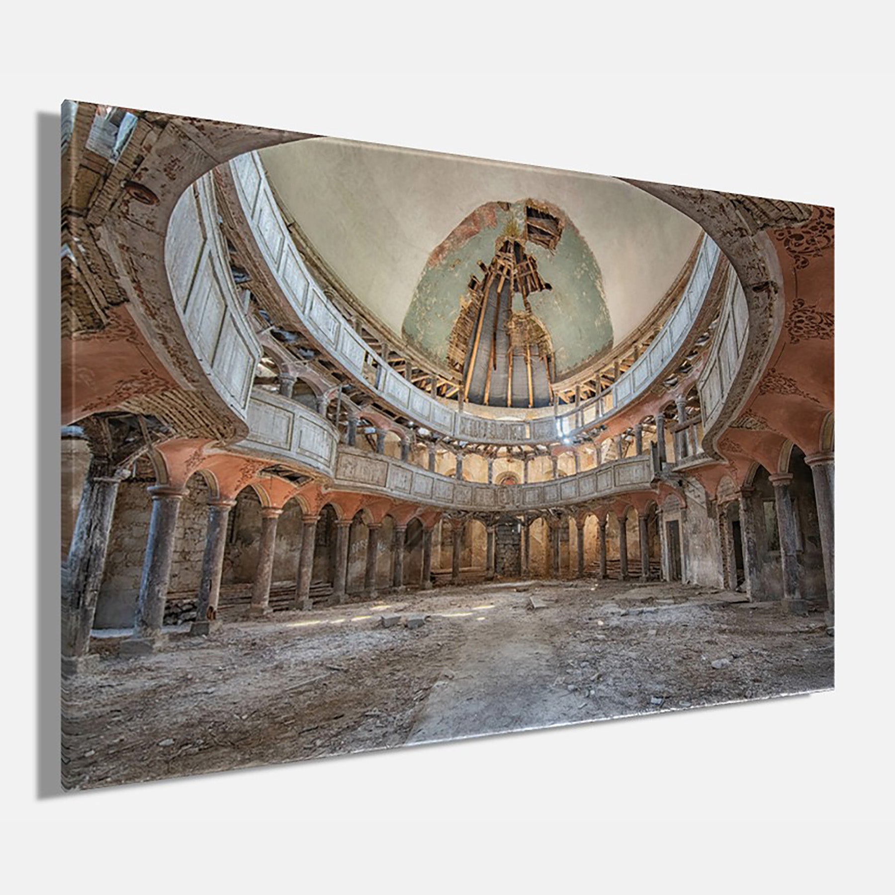 Wandbild LOST PLACE 78x118 cm – Leinwandbild Keilrahmen Deko modern - Seitenansicht