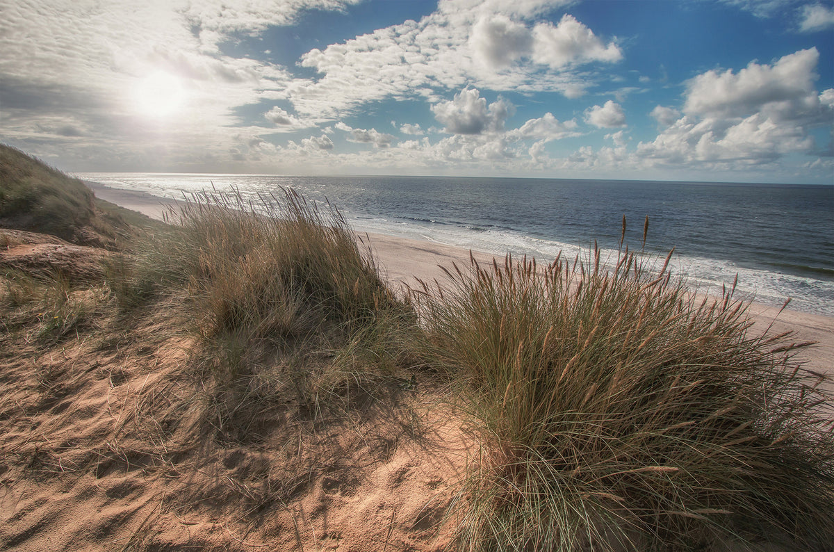Wandbild STRAND SYLT 78x118 cm – Leinwandbild Keilrahmen Deko modern