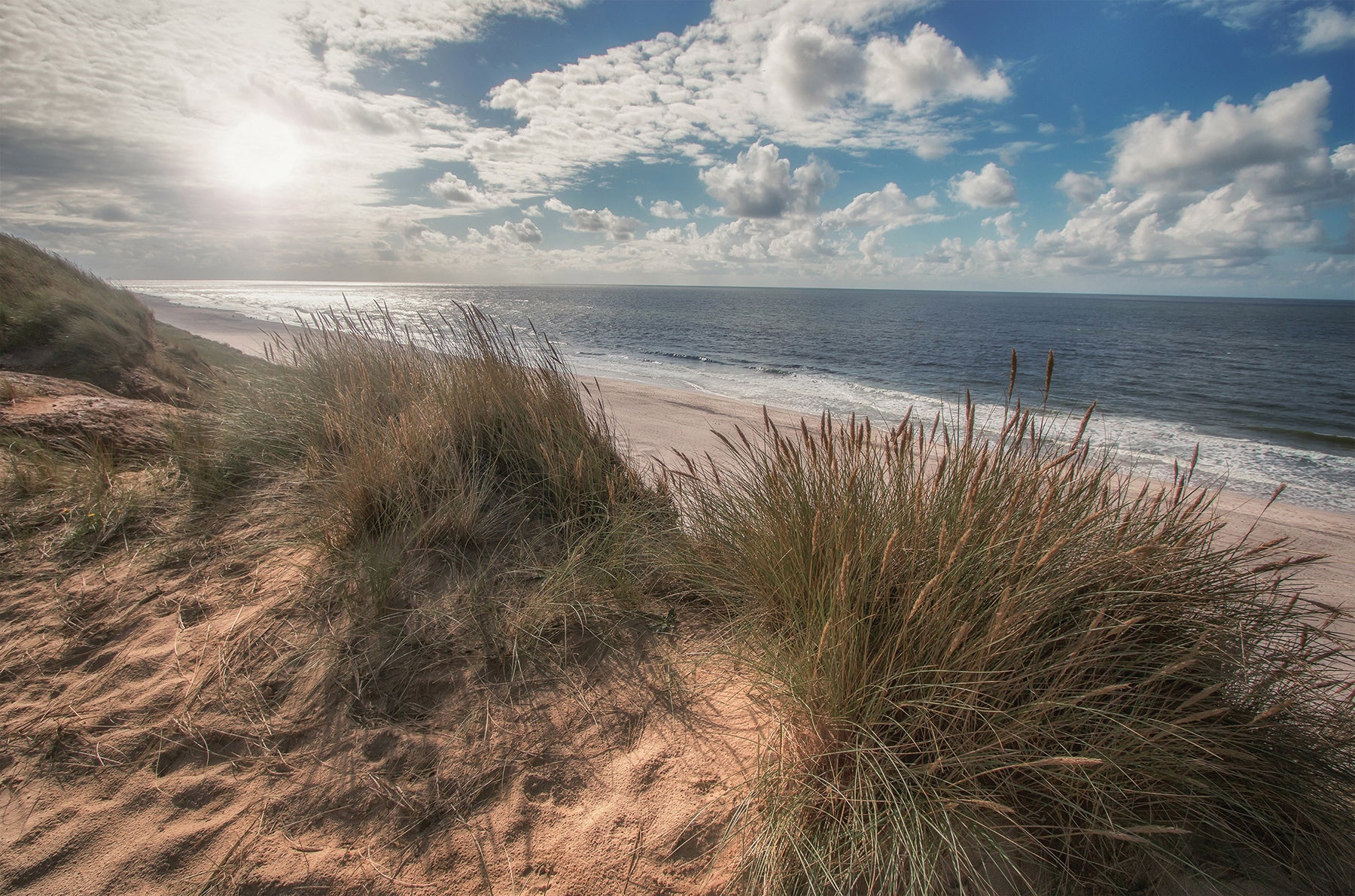 Wandbild STRAND SYLT 78x118 cm – Leinwandbild Keilrahmen Deko modern
