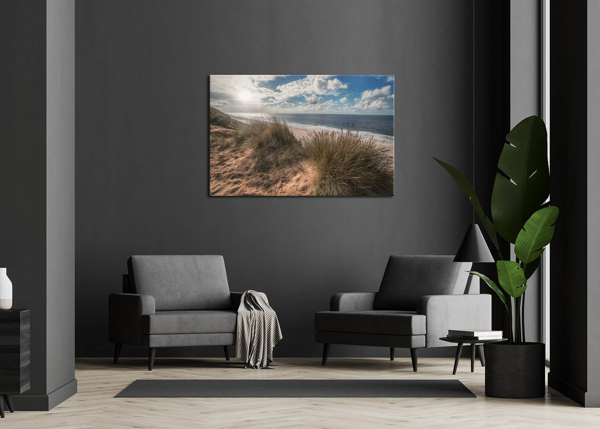 Wandbild STRAND SYLT 78x118 cm – Leinwandbild Keilrahmen Deko modern - Ambiente 1