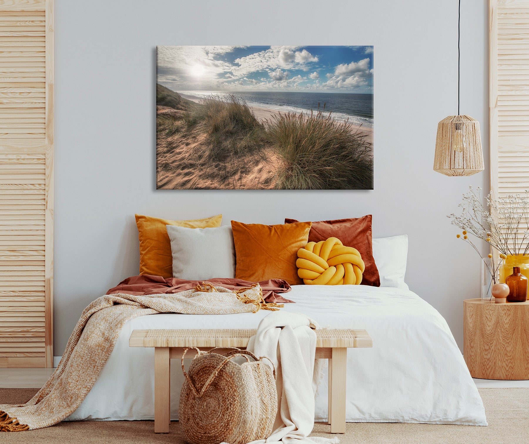 Wandbild STRAND SYLT 78x118 cm – Leinwandbild Keilrahmen Deko modern - Ambiente 2