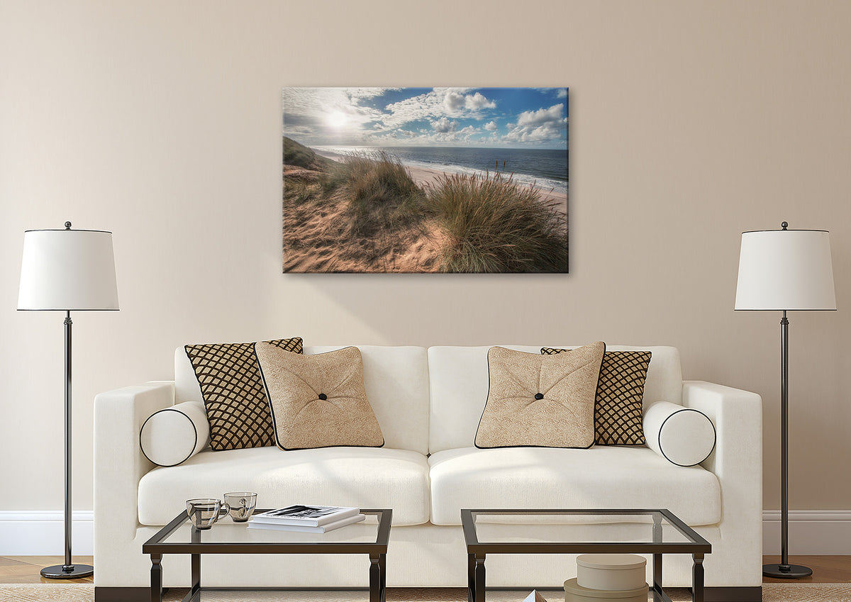 Wandbild STRAND SYLT 78x118 cm – Leinwandbild Keilrahmen Deko modern - Ambiente 3