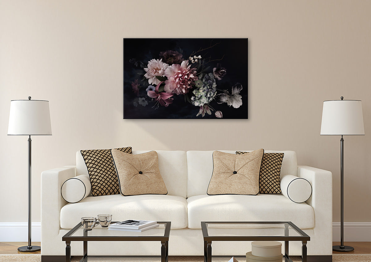 Wandbild BLUMEN 78x118 cm – Leinwandbild Keilrahmen Deko modern - Ambiente 3