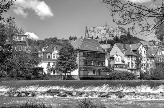 Wandbild MARBURG AN DER LAHN 78x118 cm – Leinwandbild Keilrahmen Deko modern