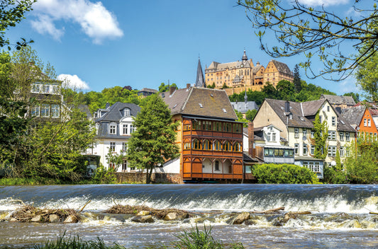 Wandbild MARBURG AN DER LAHN 78x118 cm – Leinwandbild Keilrahmen Deko modern