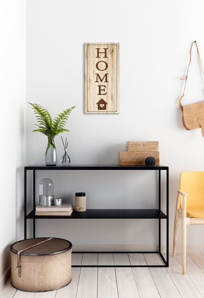 Wandbild HOME 20x40 cm – Leinwandbild Keilrahmen Deko modern - Ambiente 2