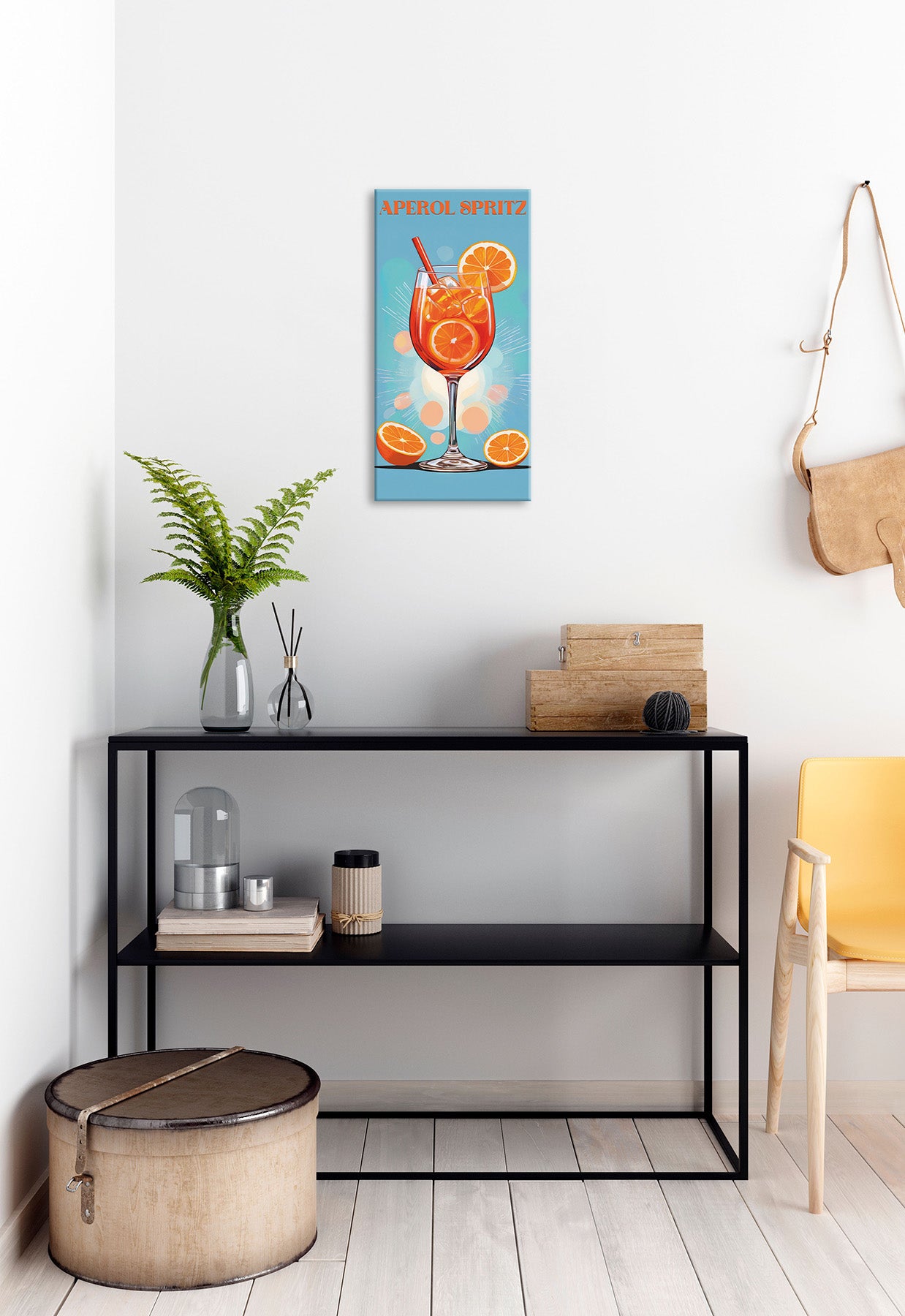 Wandbild APEROL SPRITZ 20x40 cm – Leinwandbild Keilrahmen Deko modern - Ambiente 2