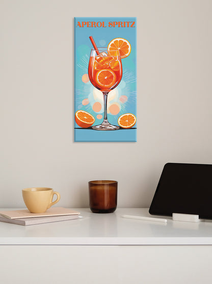 Wandbild APEROL SPRITZ 20x40 cm – Leinwandbild Keilrahmen Deko modern - Ambiente 3