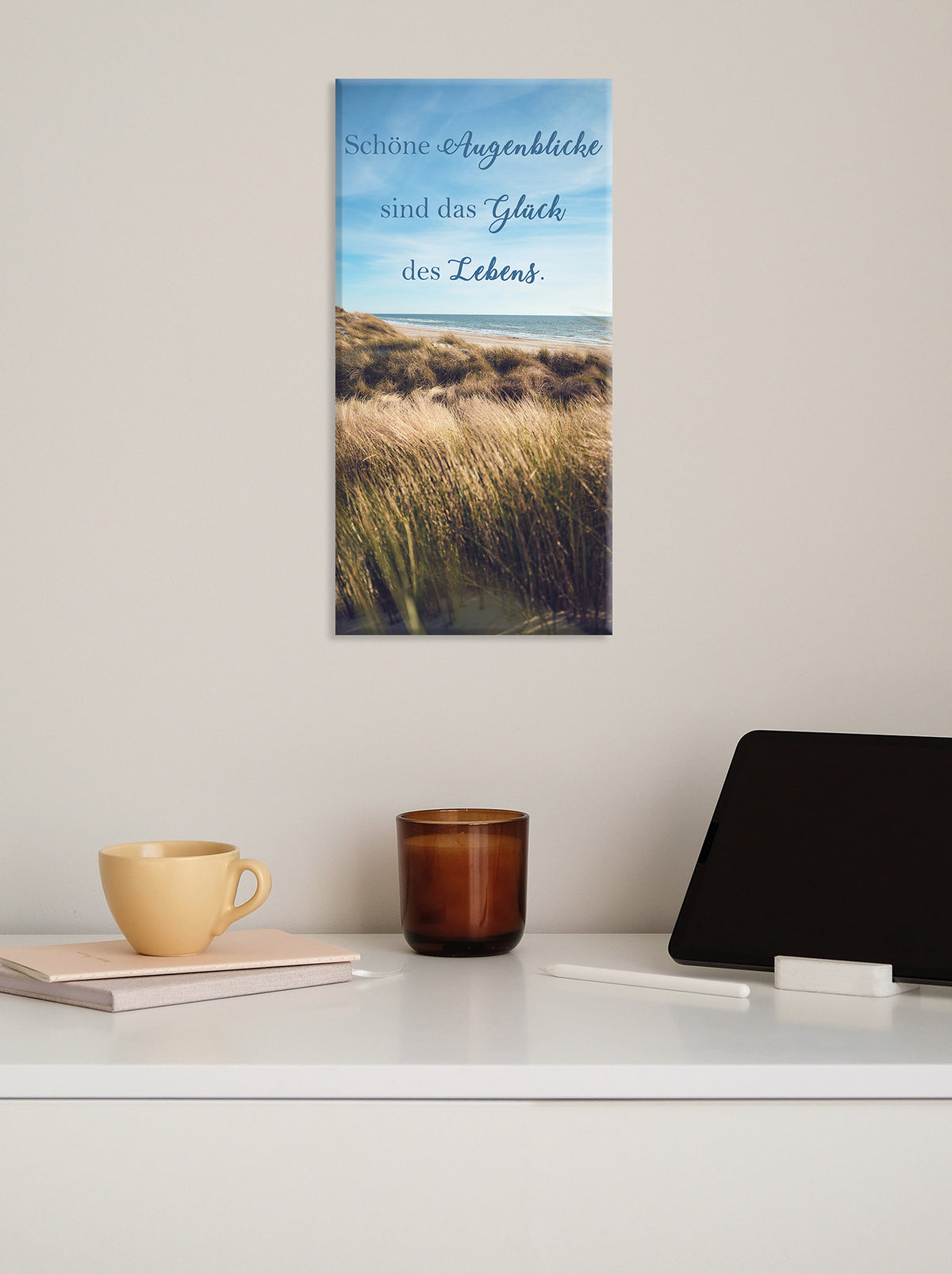 Wandbild AUGENBLICKE 20x40 cm – Leinwandbild Keilrahmen Deko modern - Ambiente 3
