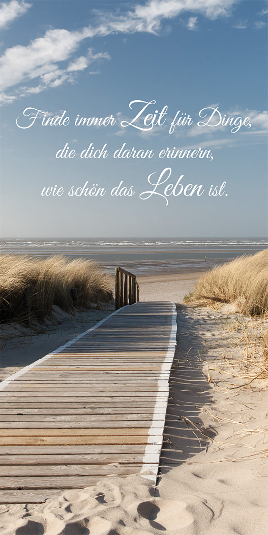Wandbild STRAND 20x40 cm – Leinwandbild Keilrahmen Deko modern