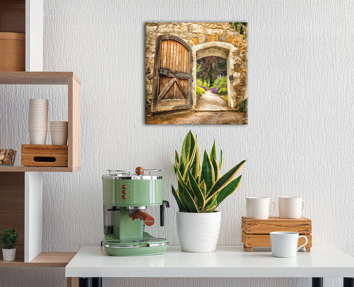 Wandbild TOR 35x35 cm – Leinwandbild Keilrahmen Deko modern - Ambiente 2