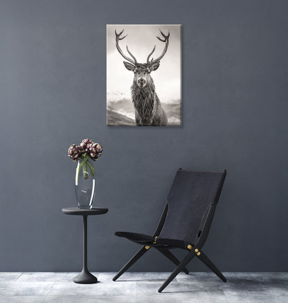 Wandbild HIRSCH 46x61 cm – Leinwandbild Keilrahmen Deko modern - Ambiente 3