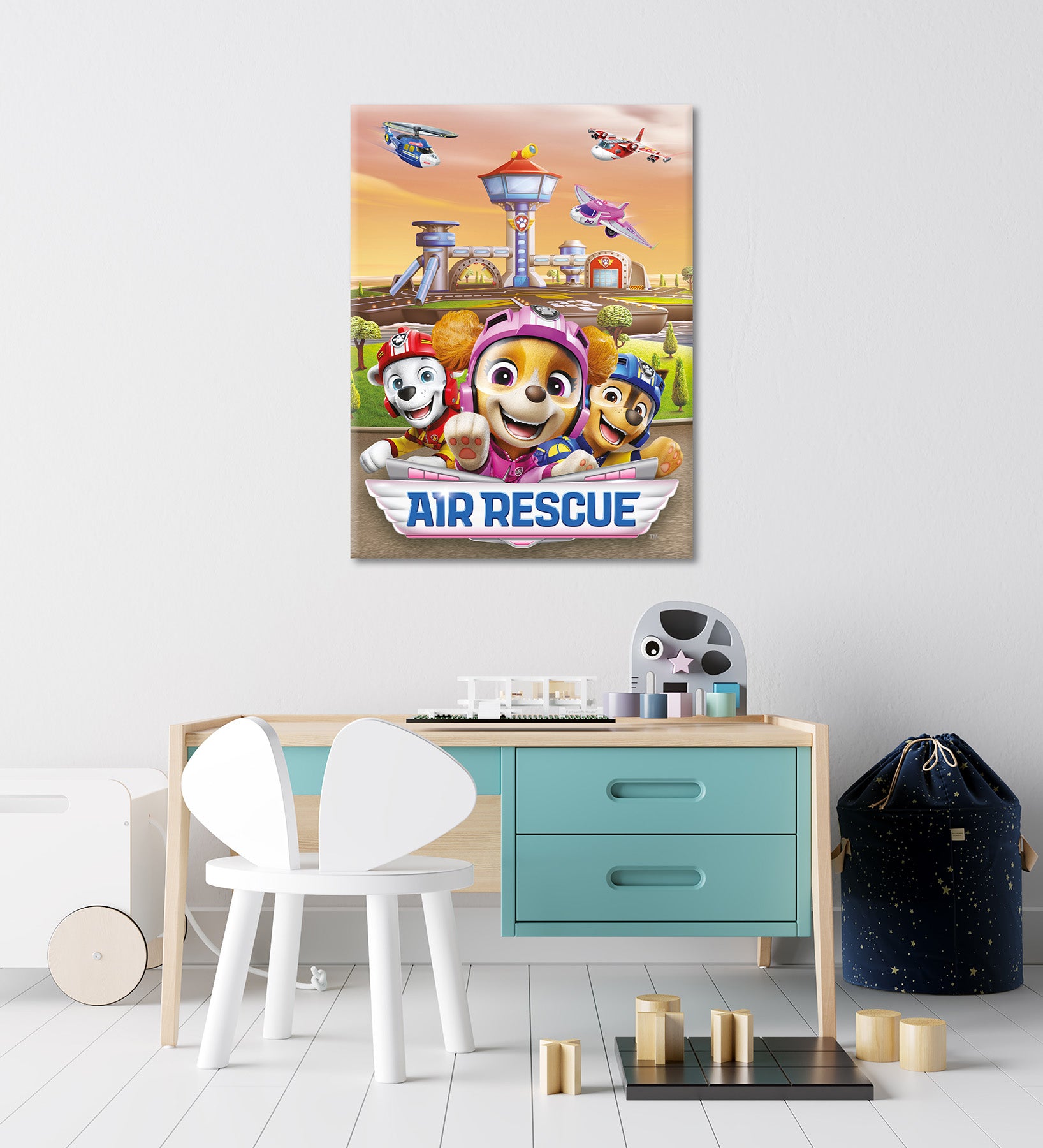 Wandbild AIR RESCUE PAW PATROL 46x61 cm – Leinwandbild Keilrahmen Deko modern - Ambiente 3